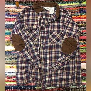 Zip up long sleeve with elbow patches